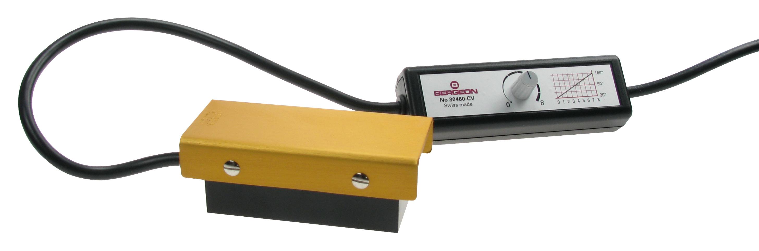 Bergeon Heizplatte, aus anodischem Aluminium, regelbar 20-160 °C