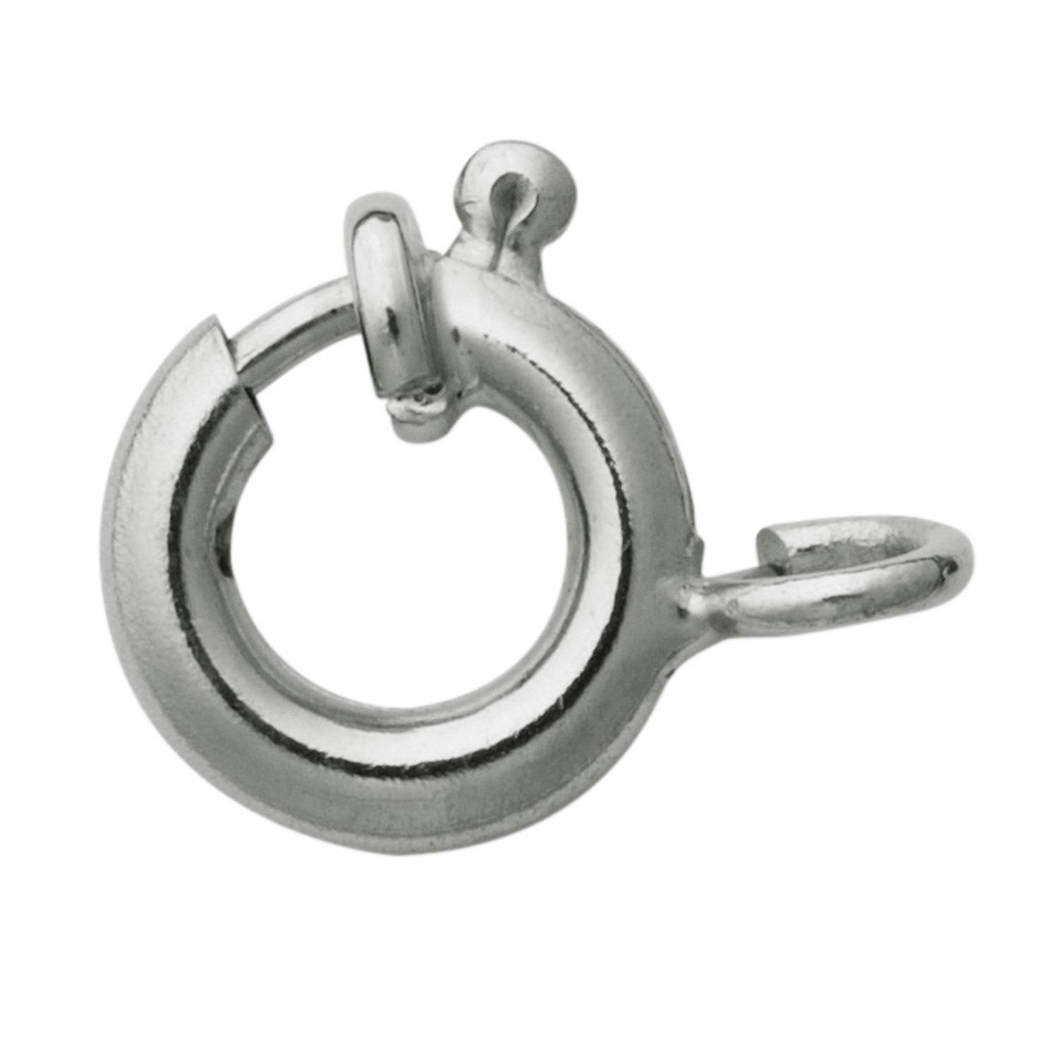 SELVA Federring Edelstahl weiss - Ø 8,00mm mit Bund