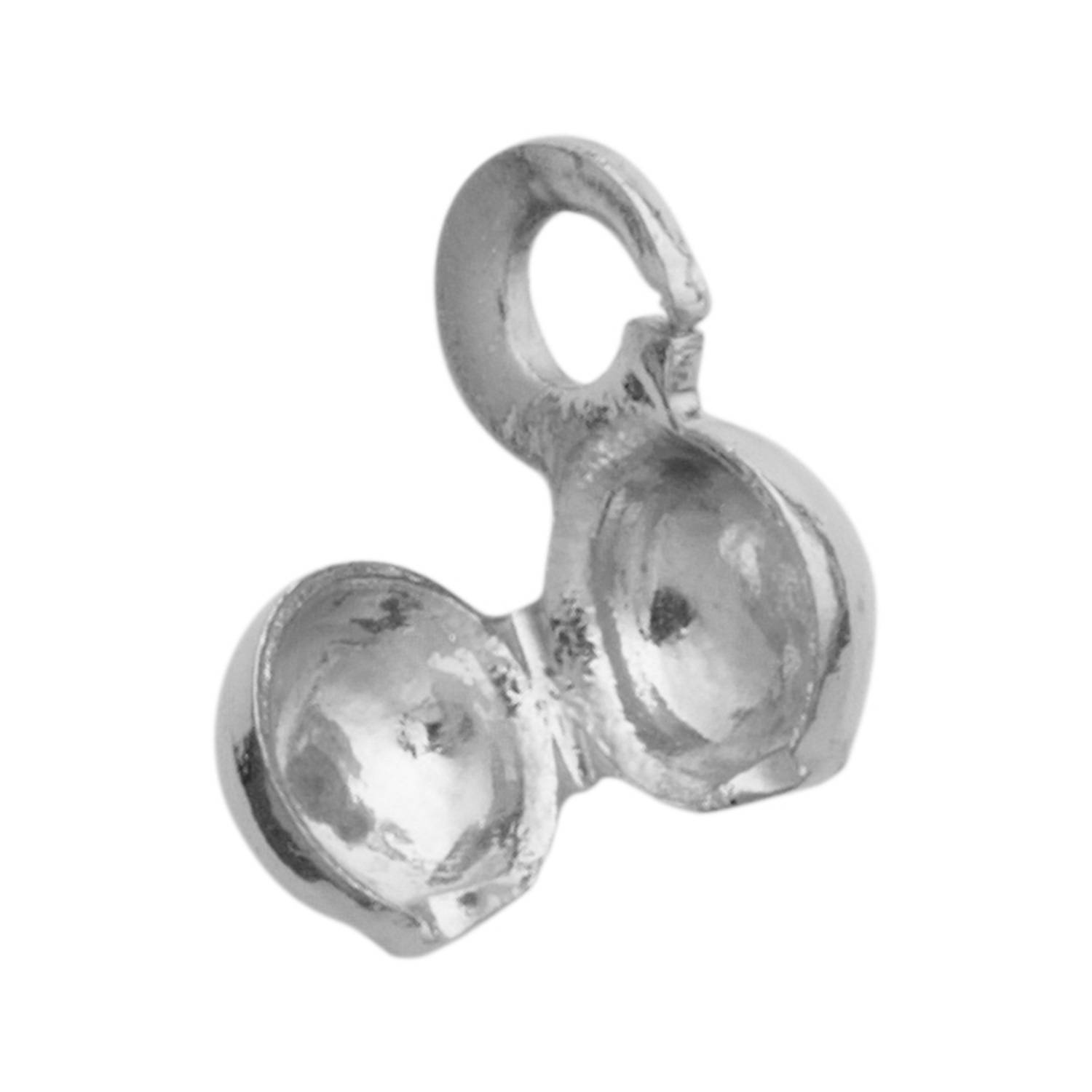 SELVA Quetschkapsel Metall weiß Ø 3mm