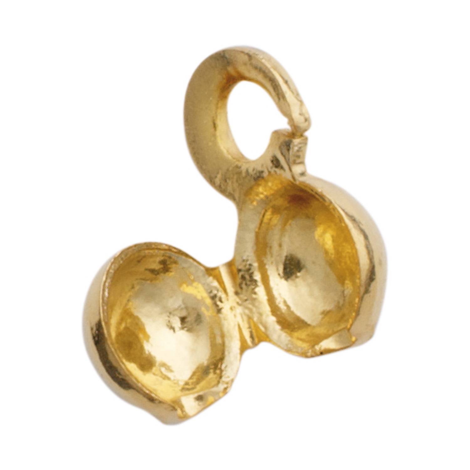 SELVA Quetschkapsel Metall gelb Ø 3mm