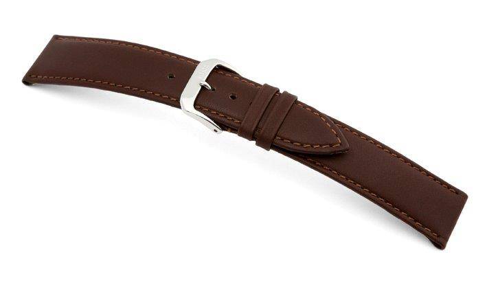 Happel Lederband Arezzo 20mm mokka, glatt
