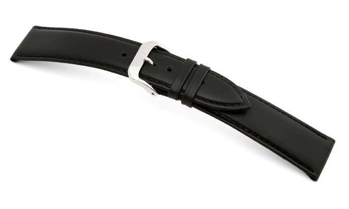 Happel Lederband Arezzo 14mm schwarz, glatt