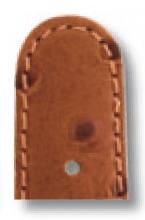 Happel Lederband Dundee 20mm cognac mit Straußennarbung