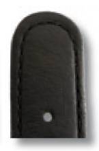 Happel Lederband Dundee 20mm schwarz mit Straußennarbung