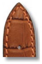 Happel Lederband Jackson 22mm cognac mit Alligatorprägung