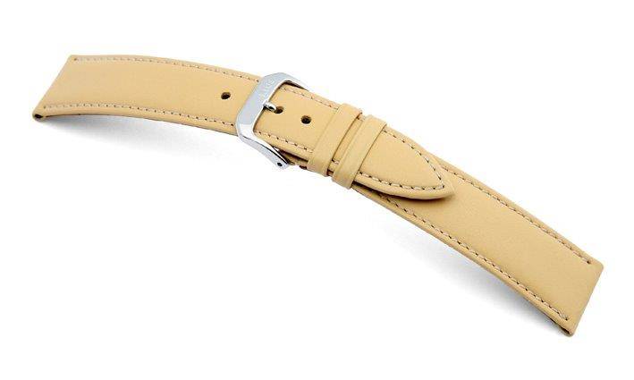 Happel Lederband Arezzo 14mm sand, glatt