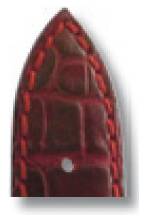 Happel Lederband Jackson 24mm bordeaux mit Alligatorprägung