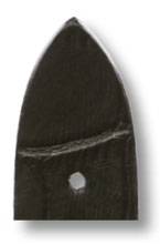 Happel Lederband Charleston 14mm schwarz mit Alligatorprägung
