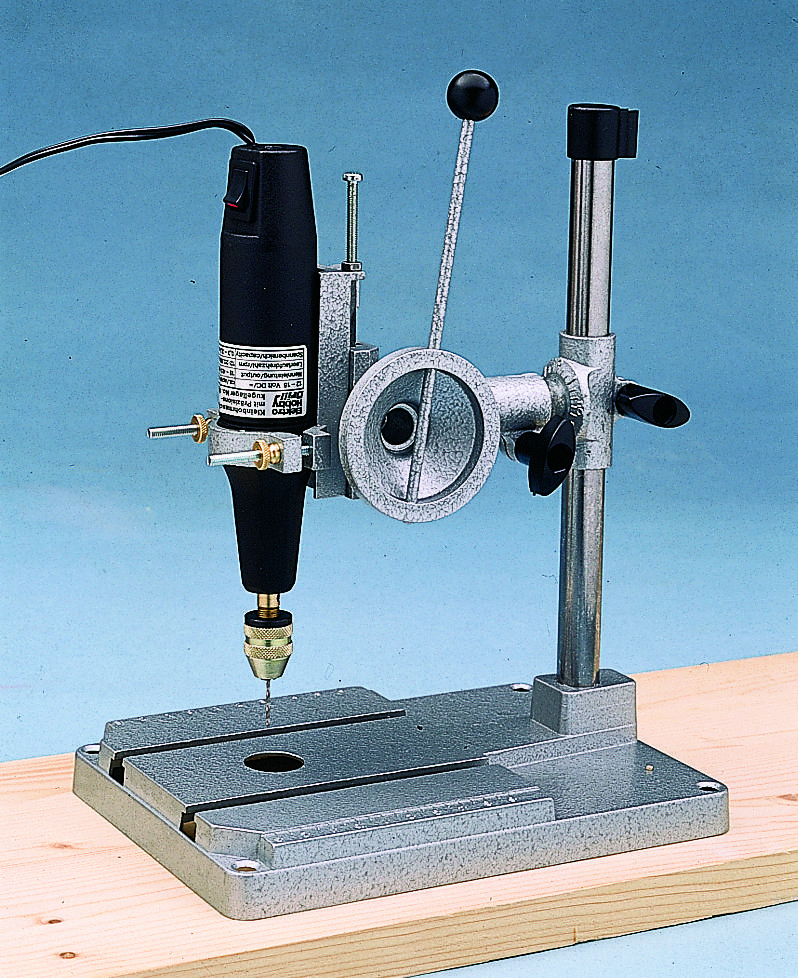 SELVA Bohrständer Metall Höhe 260mm, Sockel 135x195mm