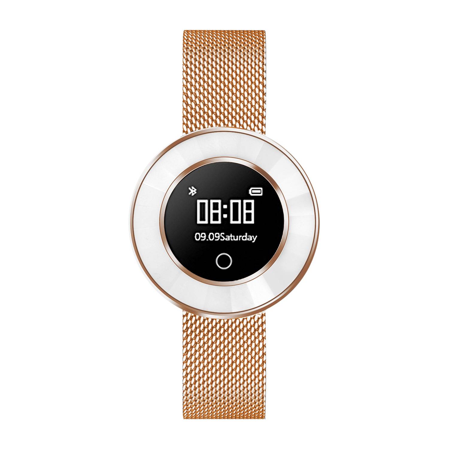 Atlanta Smartwatch 9705-18, Fitness Tracker für Damen, Rosé-Gold, Mesh-Armband