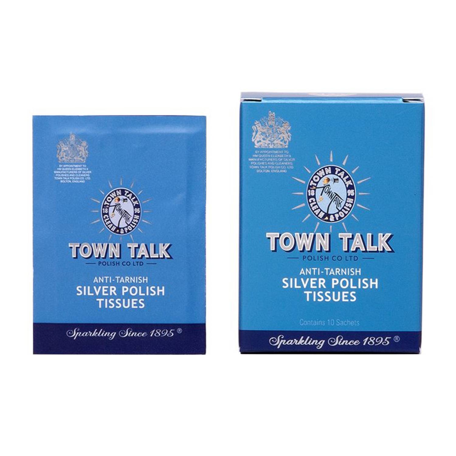 Town Talk Silber Glanztücher, Inhalt 10 Stück