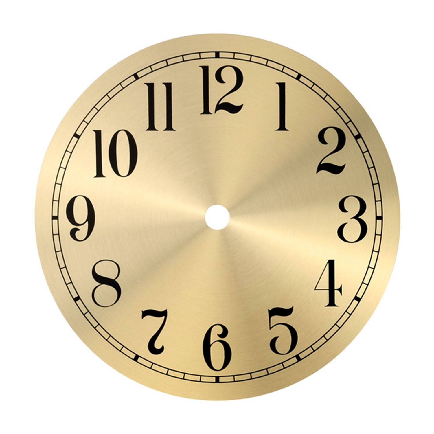 SELVA Zifferblatt Ø 150 mm gelb arabisch Alu St. 0,5 ML 10,5