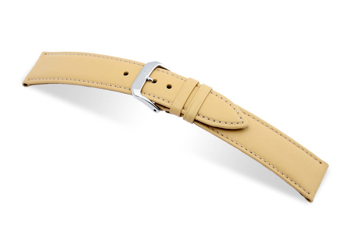 Happel Lederband Arezzo 19mm sand, glatt