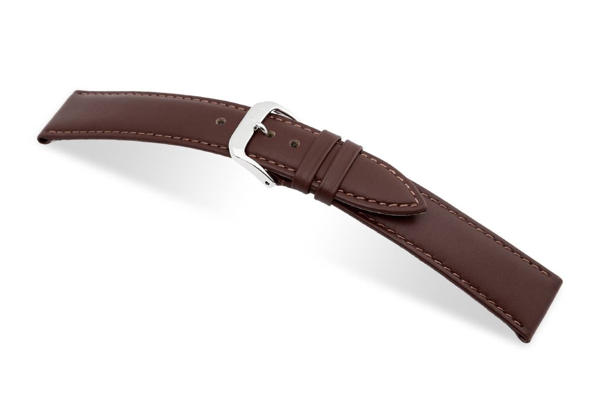 Happel Lederband Arezzo 26mm mokka, glatt