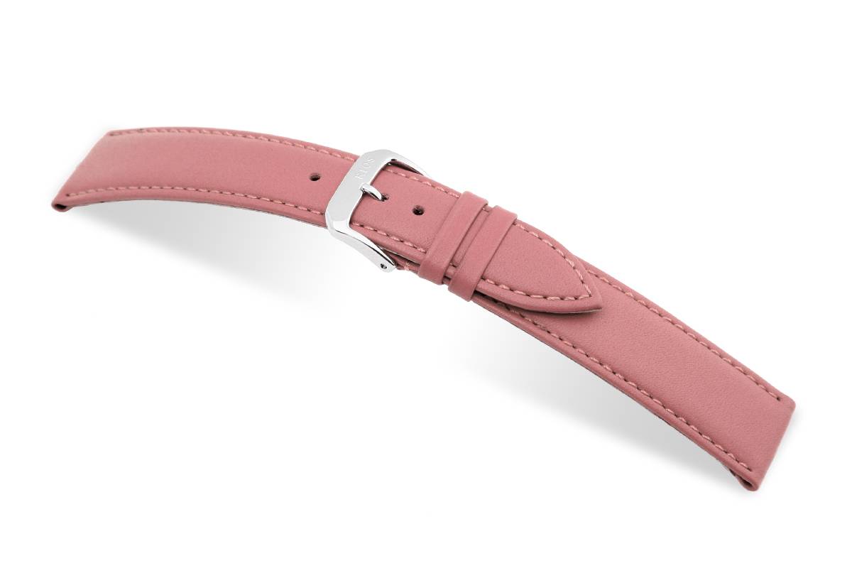 Happel Lederband Arezzo 16mm rosa, glatt
