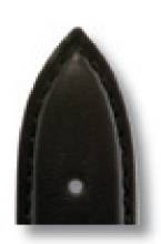 Happel Lederband Arezzo 26mm schwarz, glatt