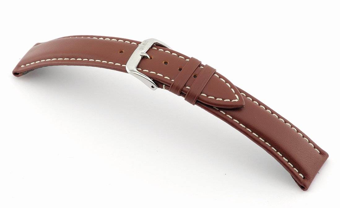 Happel Lederband Solana 18 mm mahagoni