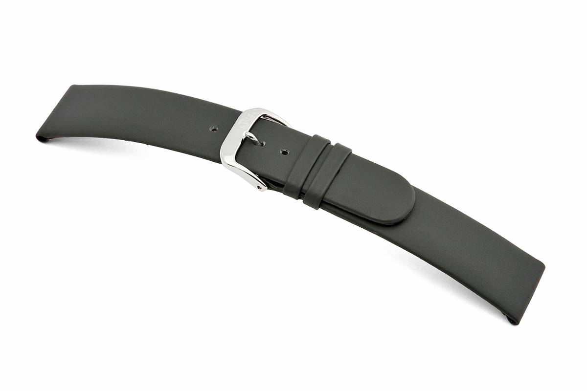 Happel Lederband Merano 22mm steingrau