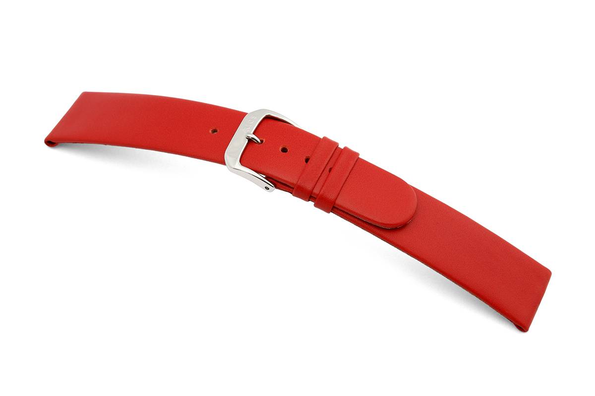 Happel Lederband Merano 22mm rot
