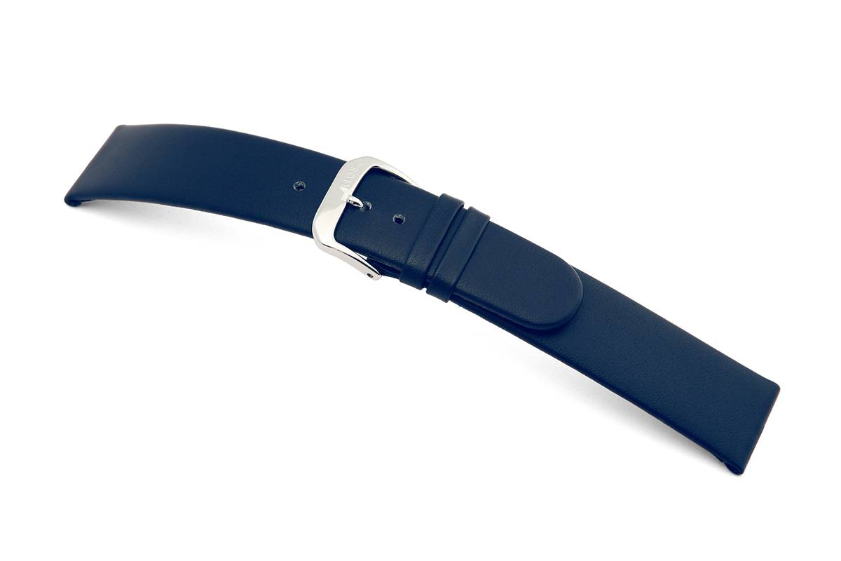 Happel Lederband Merano 8mm ozeanblau XL