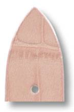 Happel Lederband Charleston 20mm rosa mit Alligatorprägung