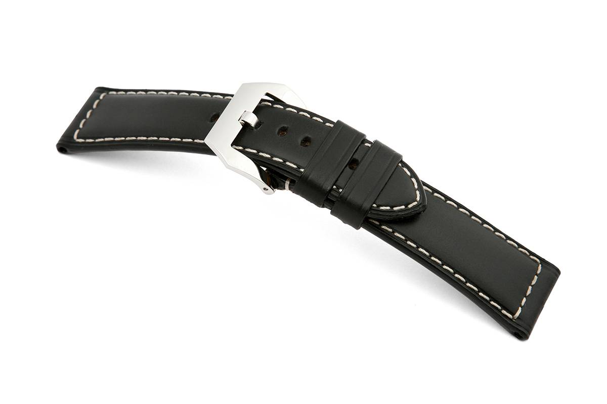 Happel Lederband Happel PAN 24mm schwarz gleichlaufend