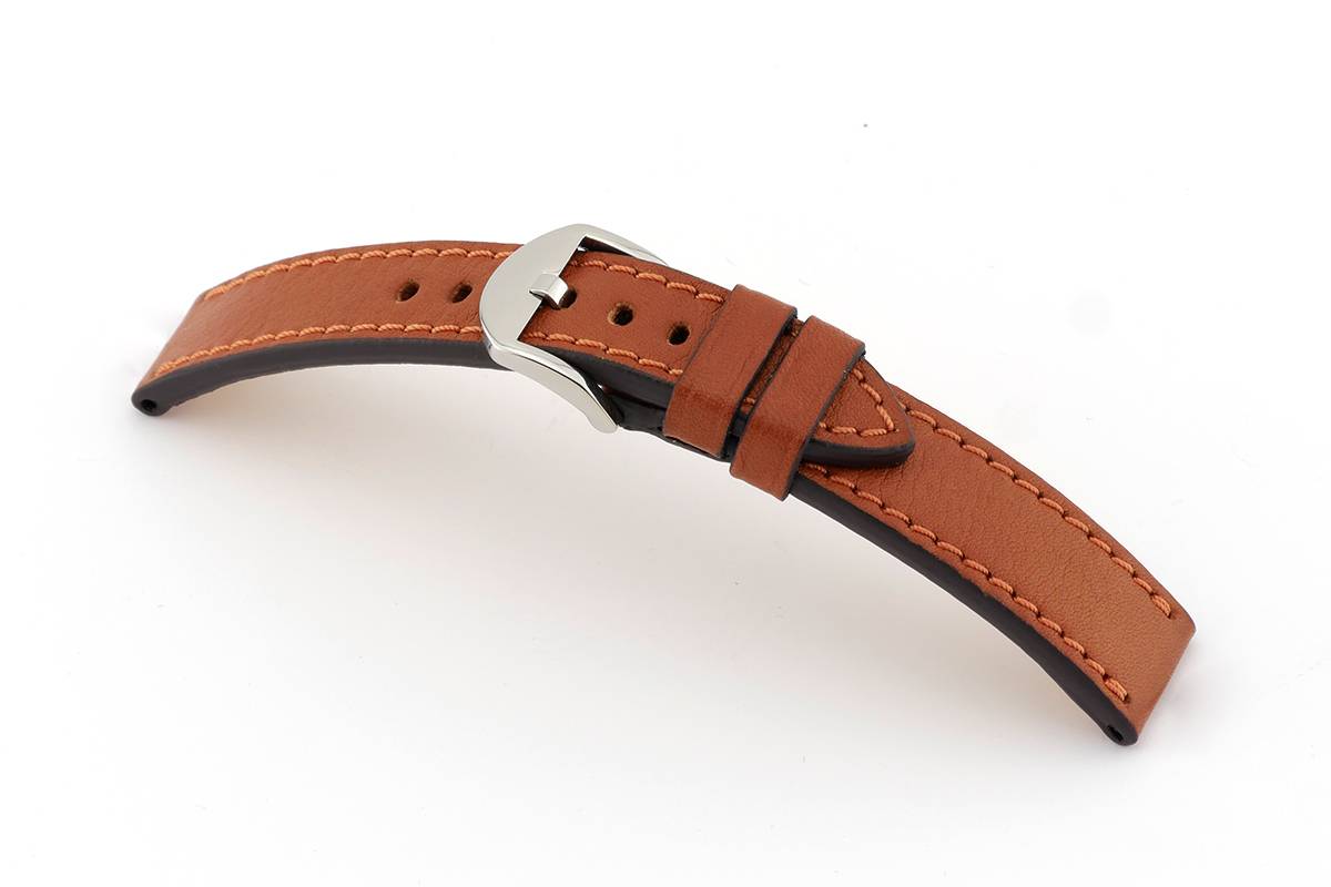 Happel Lederband Santa Fe 24 mm cognac