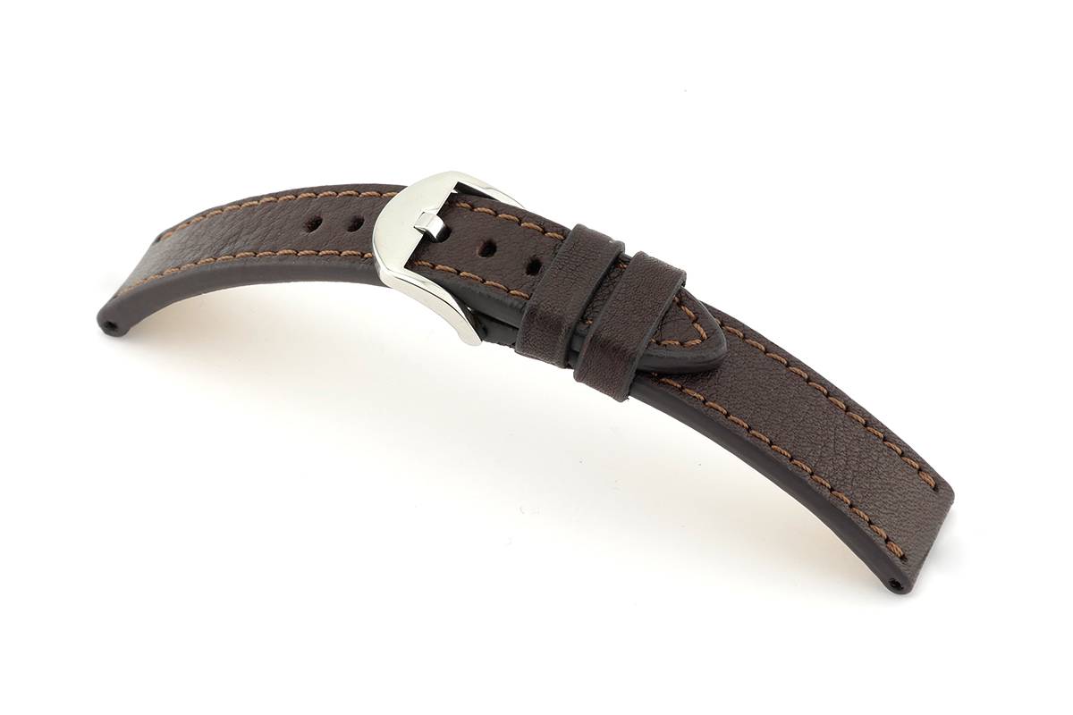 Happel Lederband Santa Fe 24 mm mokka