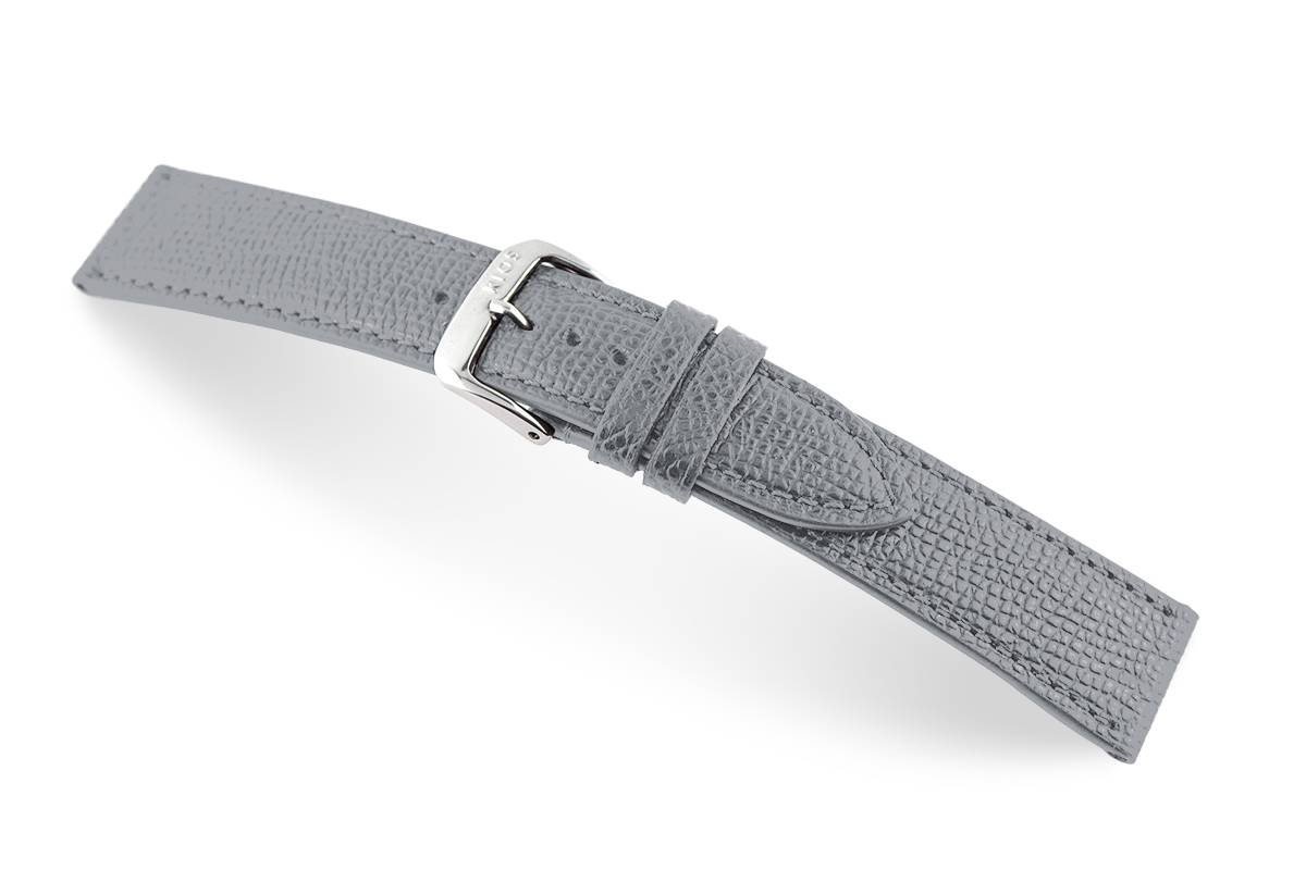 Happel Lederband Pasadena 18 mm steingrau