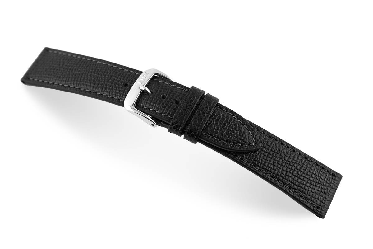 Happel Lederband Pasadena 18 mm schwarz XL