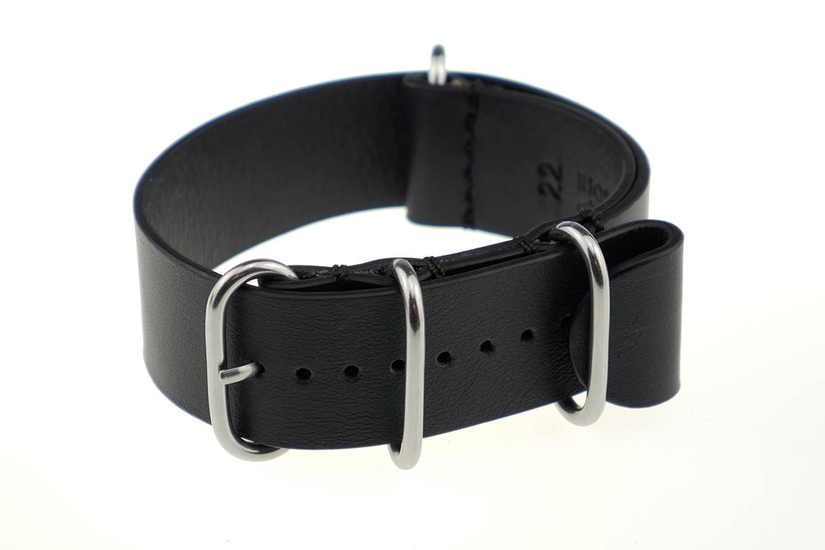Happel Nato-/ Durchzugsband Atlanta 22mm schwarz