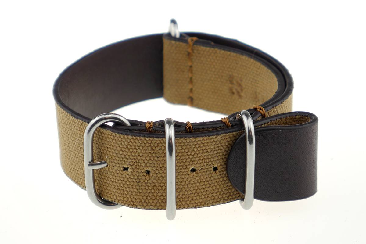 Happel Nato-/ Durchzugsband Denver 20mm cognac