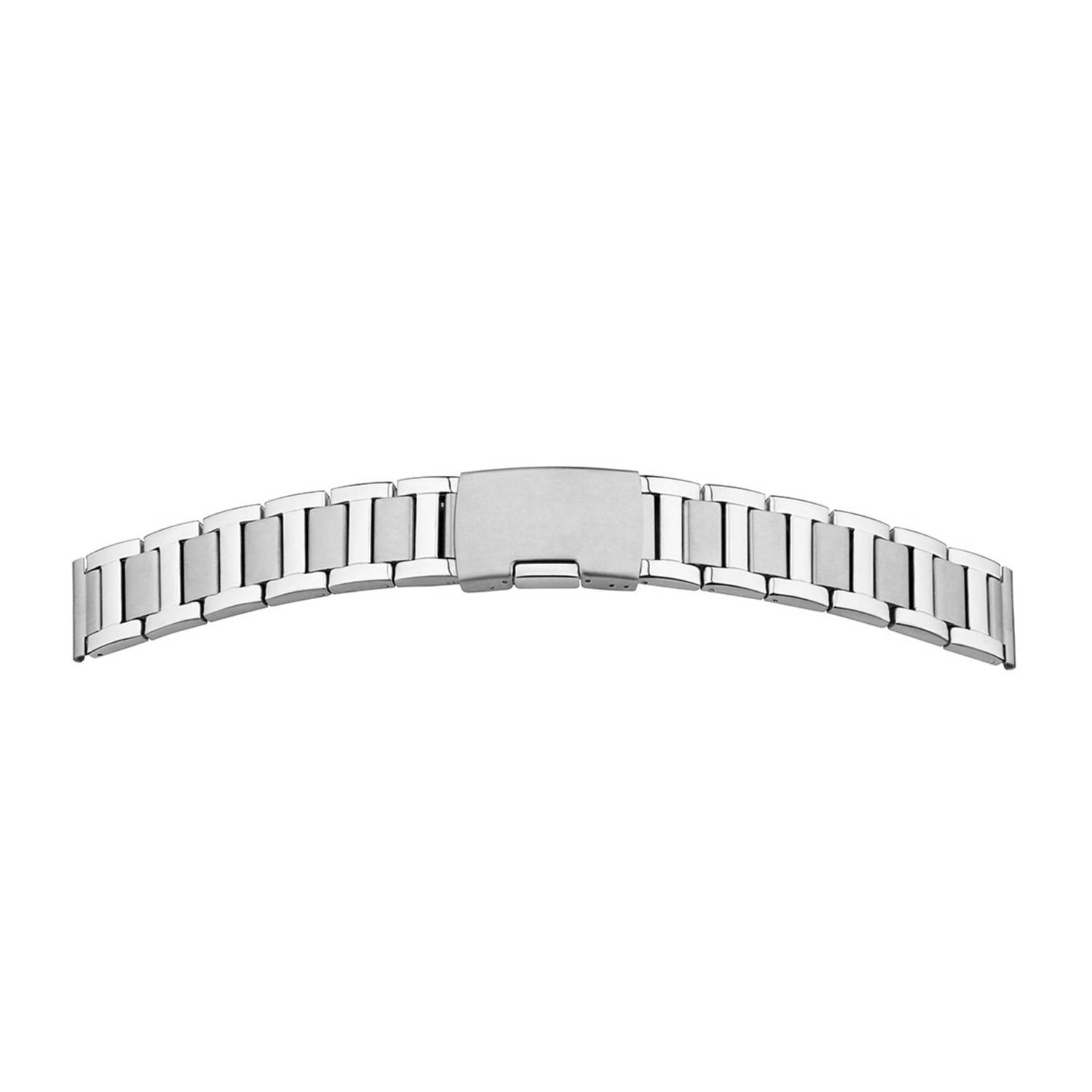 SELVA Metallband Edelstahl 22 mm, Stahl poliert / mattiert