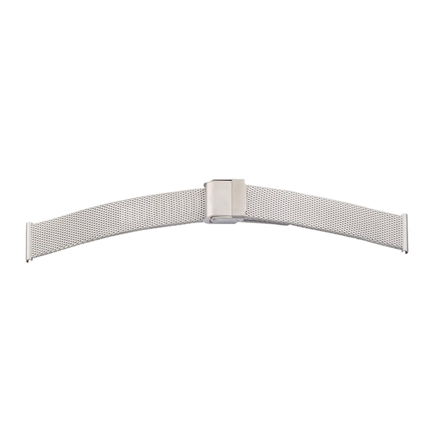 SELVA Milanaise-Metallband Edelstahl 22 mm, Stahl, satiniert