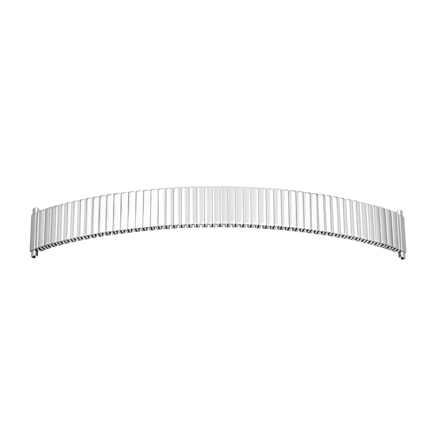 SELVA Flex-Metallband Edelstahl 20 mm, Stahl poliert mit Teleskopanstoß