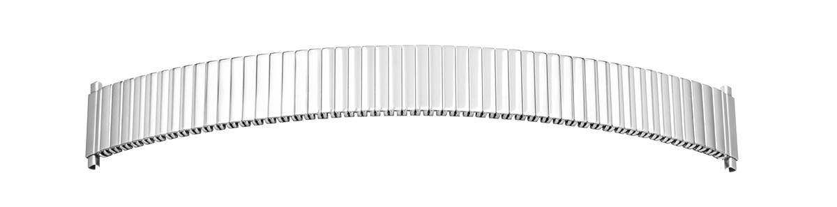 SELVA Flex-Metallband Edelstahl 20 mm, Stahl poliert mit Teleskopanstoß