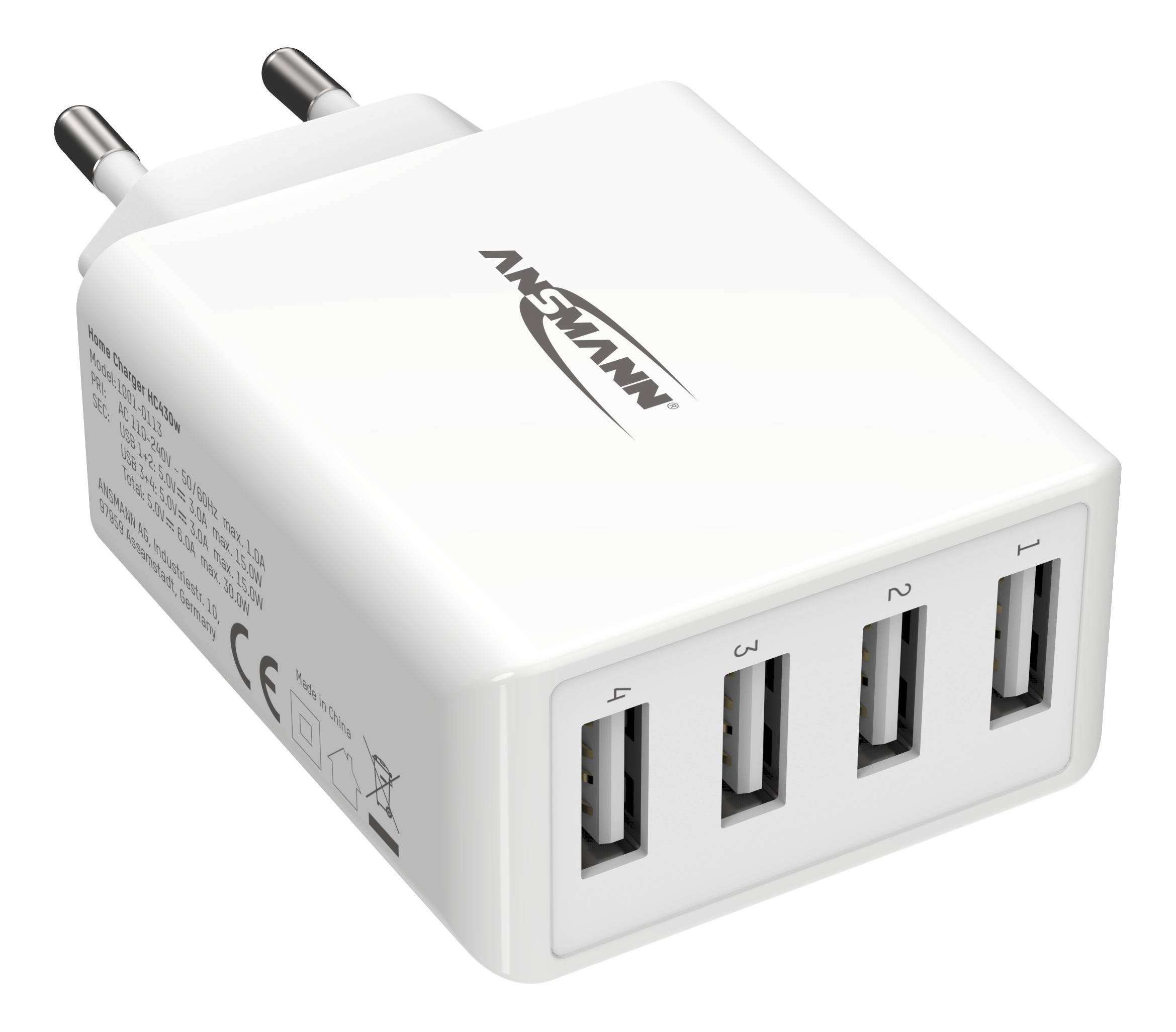 SELVA USB-Ladegerät High Speed mit 4 USB-Ports