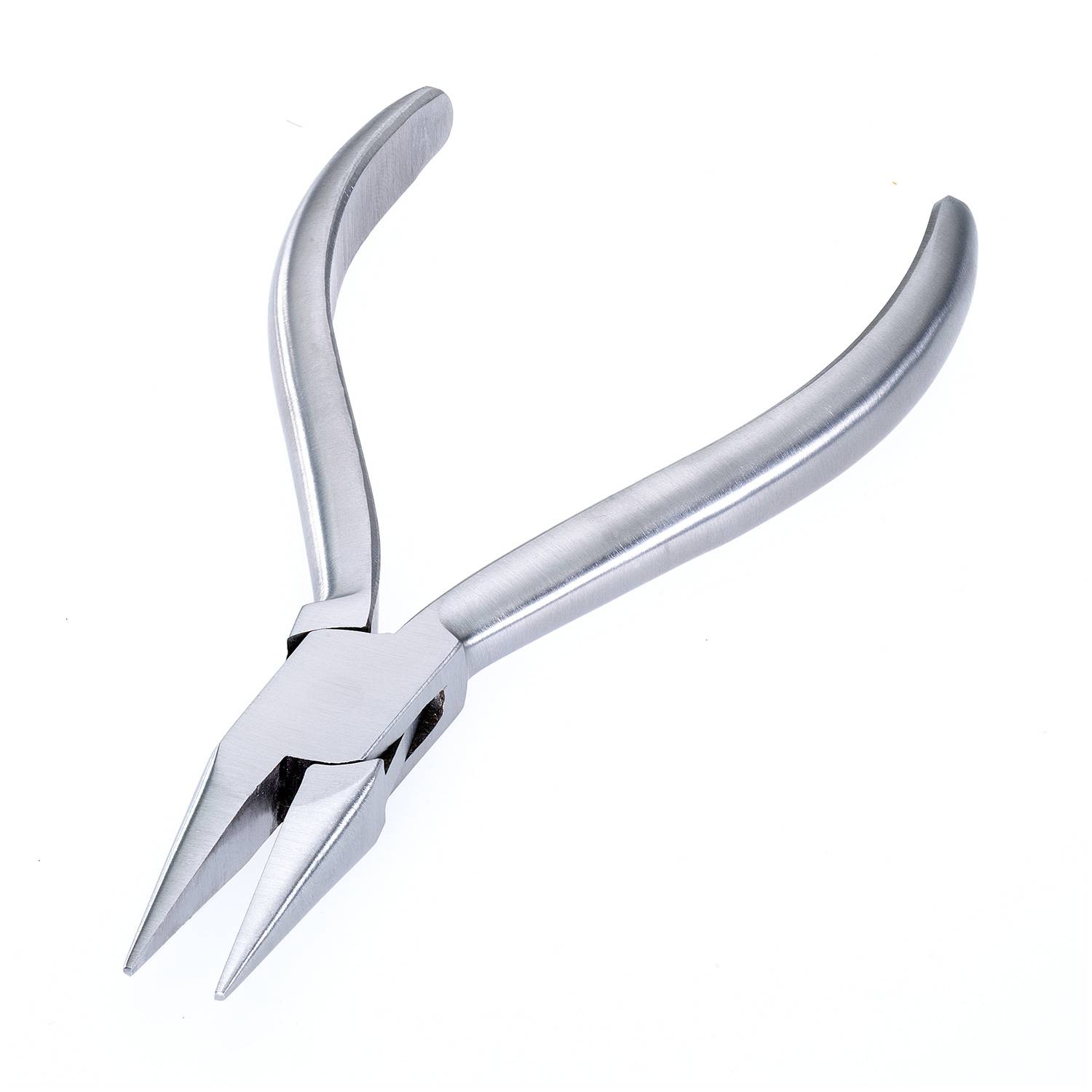 Flachspitzzange, standard, ohne Hieb, vernickelt, 130 mm