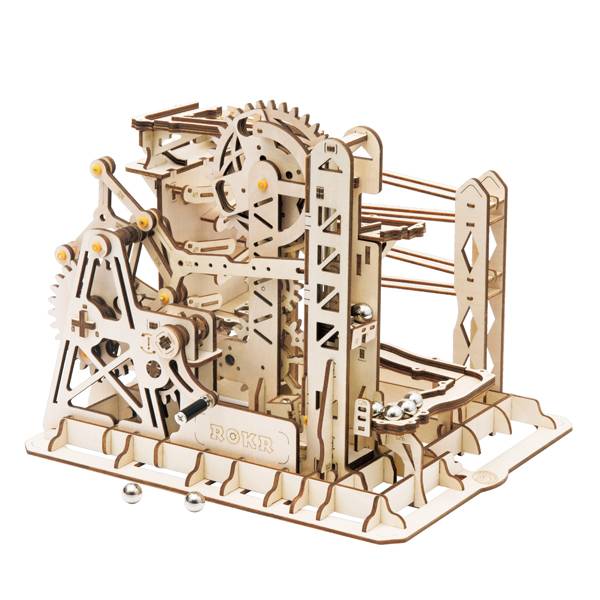 ROKR ROKR Holz-Kugelbahn/ Murmelbahn Explorer - spektakuläre Mechanik