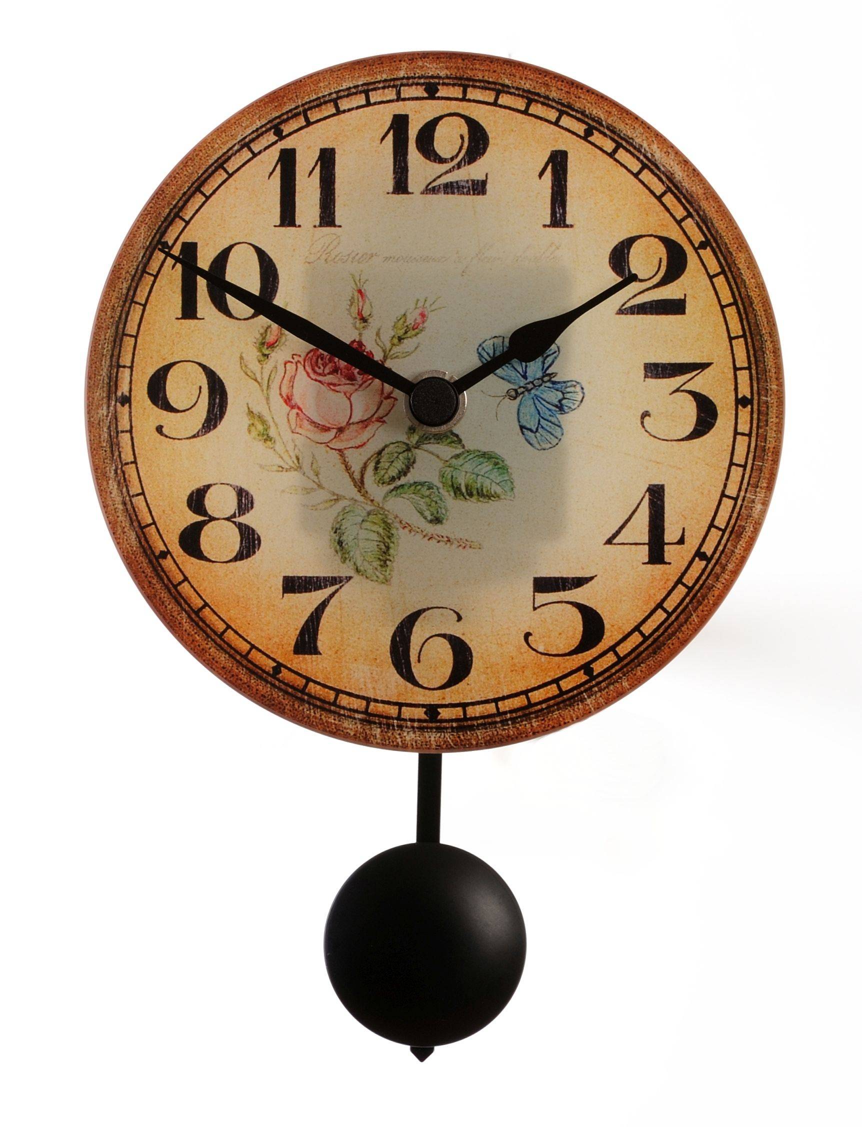 SELVA SELVA Funk-Pendelwanduhr Glas Mering