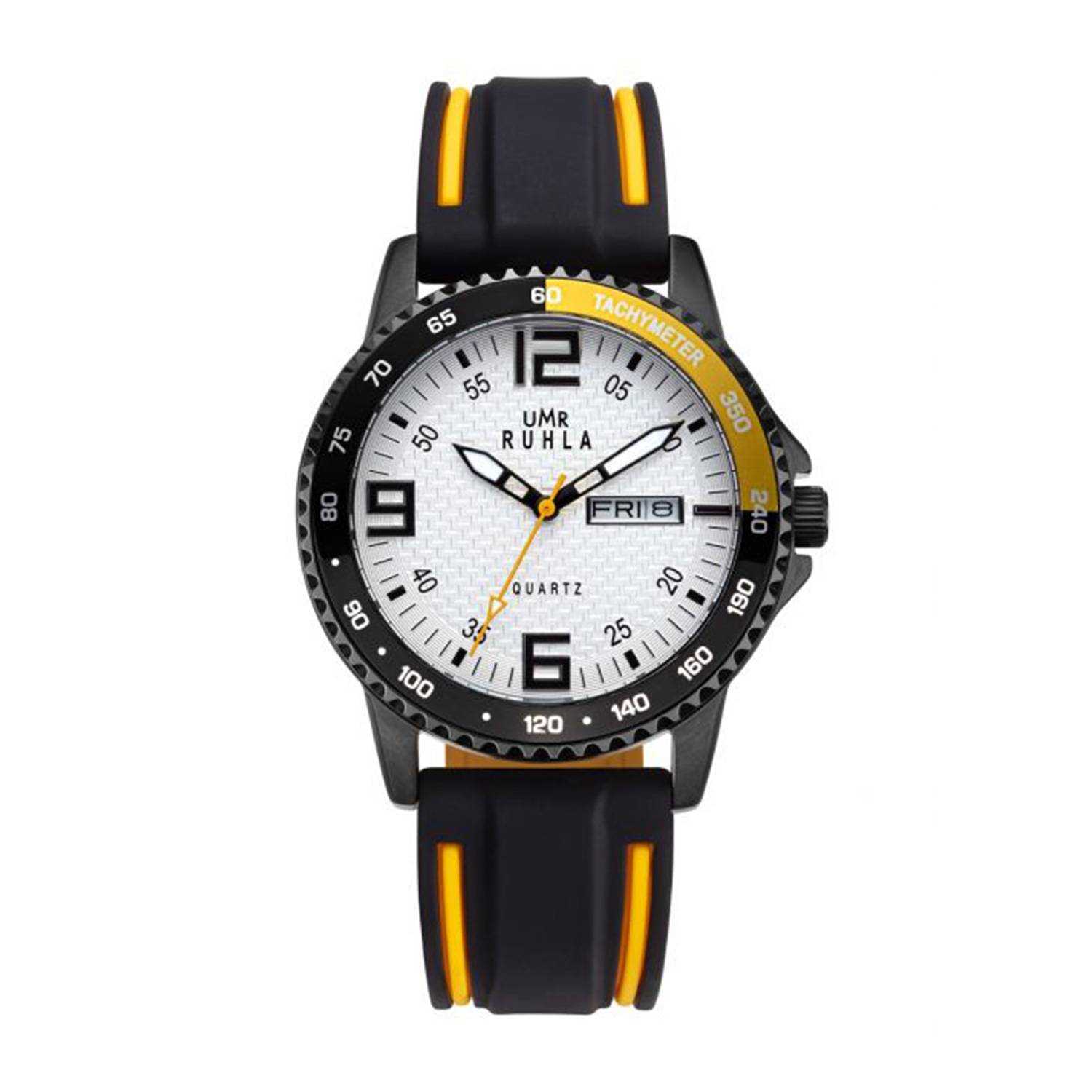 UMR RUHLA Armbanduhr, Quarz, analog, Silikonarmband, Edelstahl, 10 bar