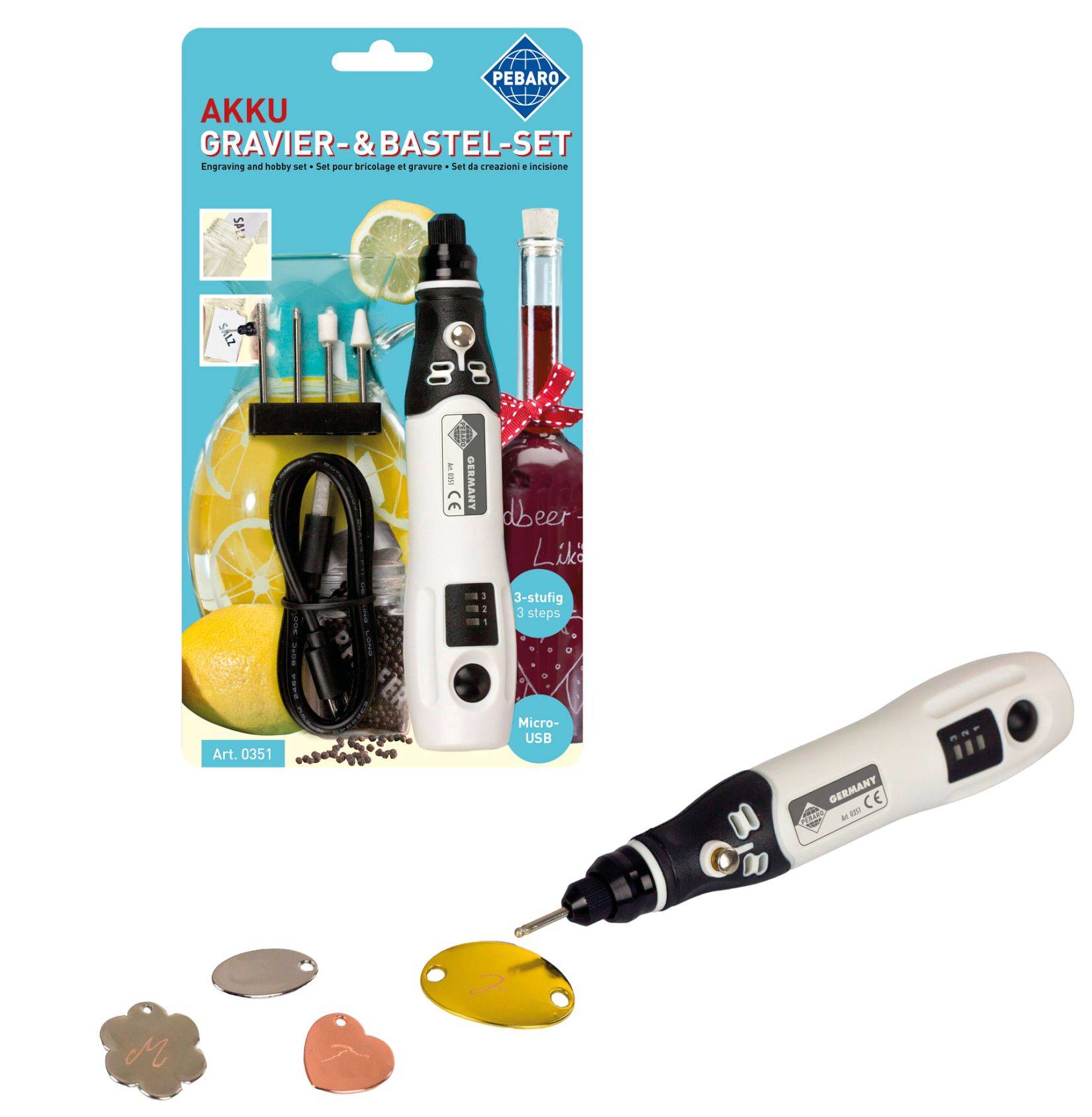 SELVA Akku-Gravierer- und Bastelset
