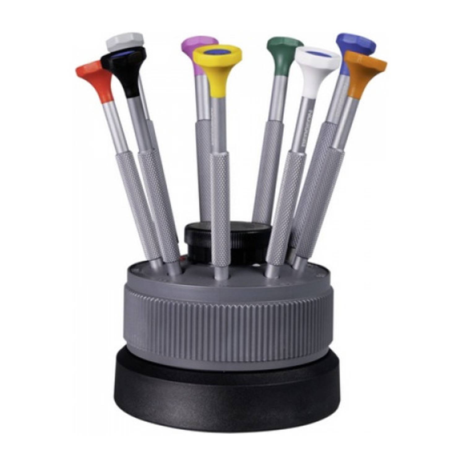 Bergeon Schraubendreher-Set 31081-S09, 9 Stück, 0,50 bis 2,50 mm
