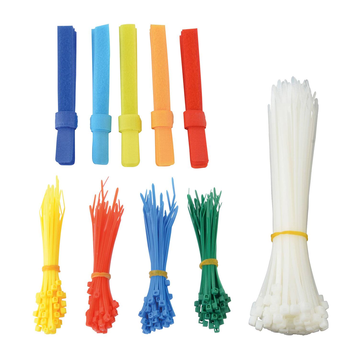 Brüder Mannesmann BRÜDER MANNESMANN Kabelbinder- und Klettsortiment 350-teilig