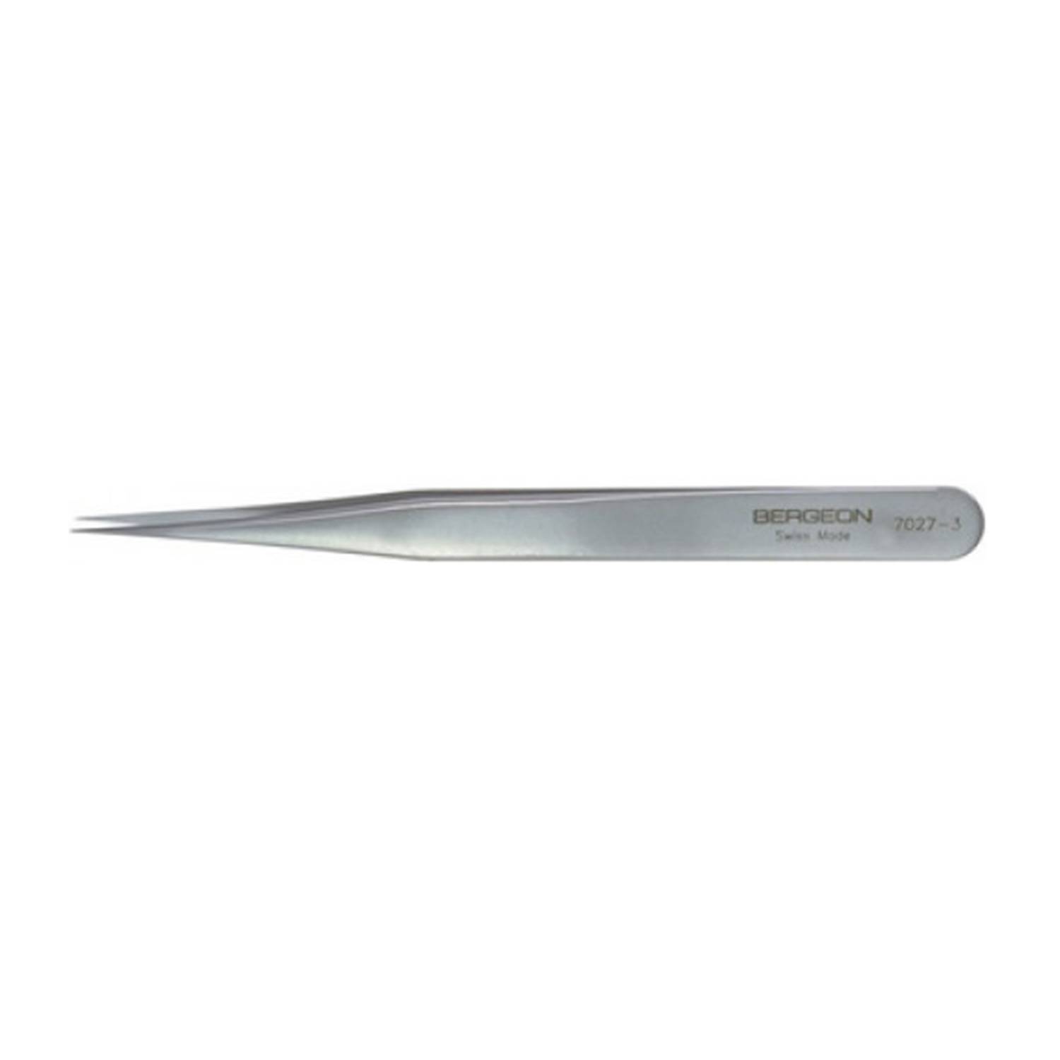 Bergeon Kornzange 7027-3, Inox Form 3, hohe Härte, aus Edelstahl