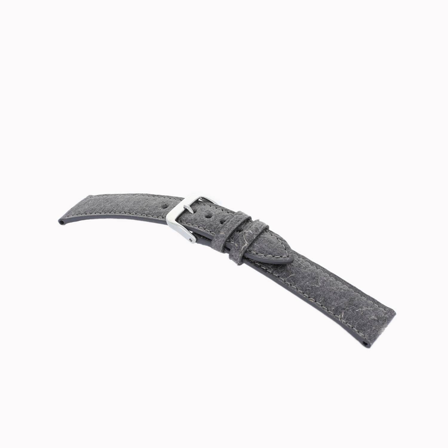 Happel Lederband Cisano 18mm dunkelgrau vegan