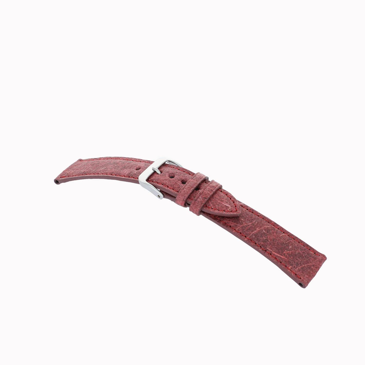 Happel Lederband Cisano 20mm krapprot vegan