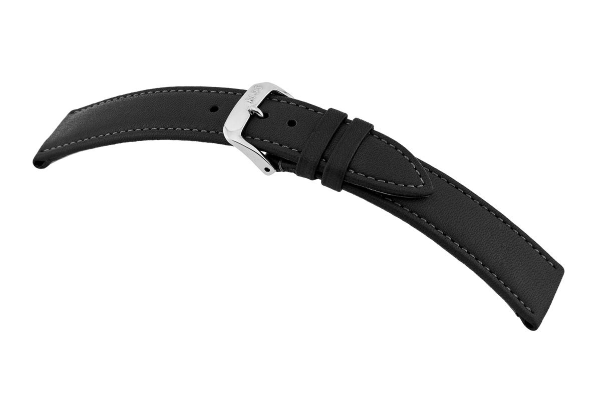 Happel Lederband Fairfield 24mm schwarz BIO