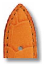 Happel Lederband Jackson 24mm orange mit Alligatorprägung