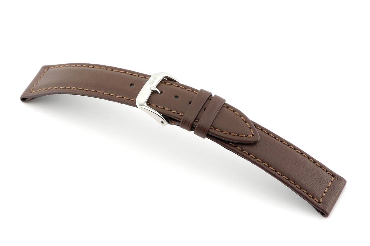 Happel Lederband Laguna 24 mm mokka Wasserdicht